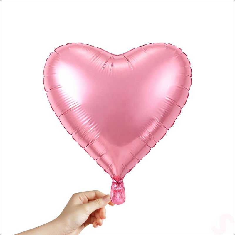 Kalp Folyo Balon, 45 cm - Pembe