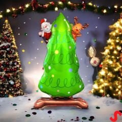 Yılbaşı Ağacı Folyo Balon 63cm x 34cm