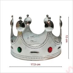 Plastik Kral Tacı - Gümüş