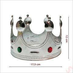 Plastik Kral Tacı - Gümüş