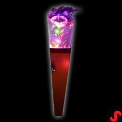 Kutulu ve Led Işıklı Sonsuzluk Gülü, 35cm - Pembe