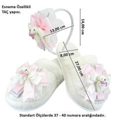 Lohusa Terlik ve Taç Seti, Ayıcıklı Pembe