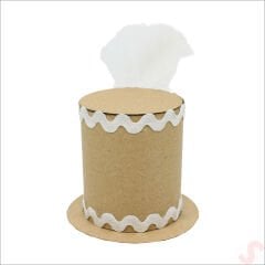 1/2 Yarım Yaş Kraft Karton, Tüylü Melon Şapka