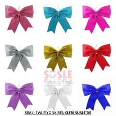 Simli Eva Fiyonk, 40 cm x 33 cm - Pembe