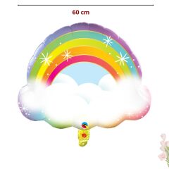 Gökkuşağı Rainbow Folyo Balon, 60 cm
