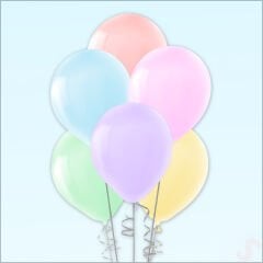 Makaron Çok Renkli Balon, 30cm x 10 Adet
