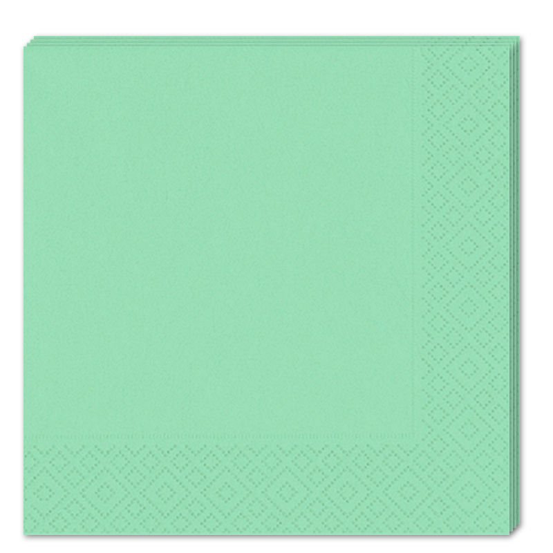 Makaron Peçete, 33 x 33 cm - 16 Adet - Yeşil