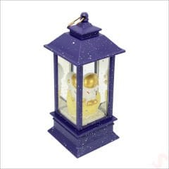 Uçuşan Simli,12,5cm x 5cm Led Işıklı Astronot Fener Küre - B
