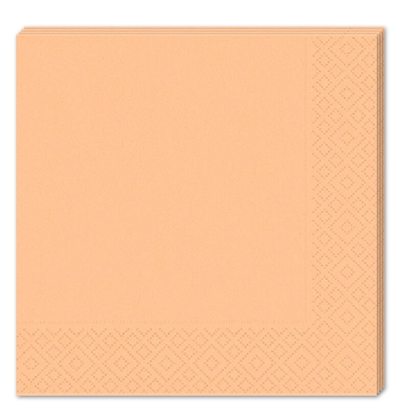 Makaron Peçete, 33 x 33 cm - 16 Adet - Turuncu