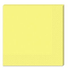 Makaron Peçete, 33 x 33 cm - 16 Adet - Sarı