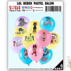 LoL Bebek Surprisel 30cm Balon - 6 Adet