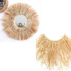 Doğal Rafya Saman İp, Süsleme ve Dolgu Malzemesi - 50 Gr