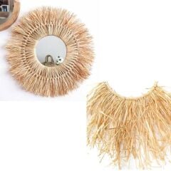 Doğal Rafya Saman İp, Süsleme ve Dolgu Malzemesi - 50 Gr