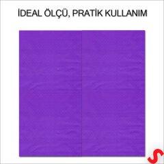 Mor Peçete - 33cm x 33cm - 20 Adet