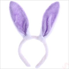 Tavşan Kulağı Pelüş Taç - Lila
