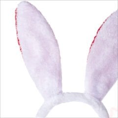 Tavşan Kulağı Pelüş Taç - Kırmızı