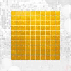 Işıltılı Pul Payetli Arka Fon Paneli, 30cm x 30cm - Altın