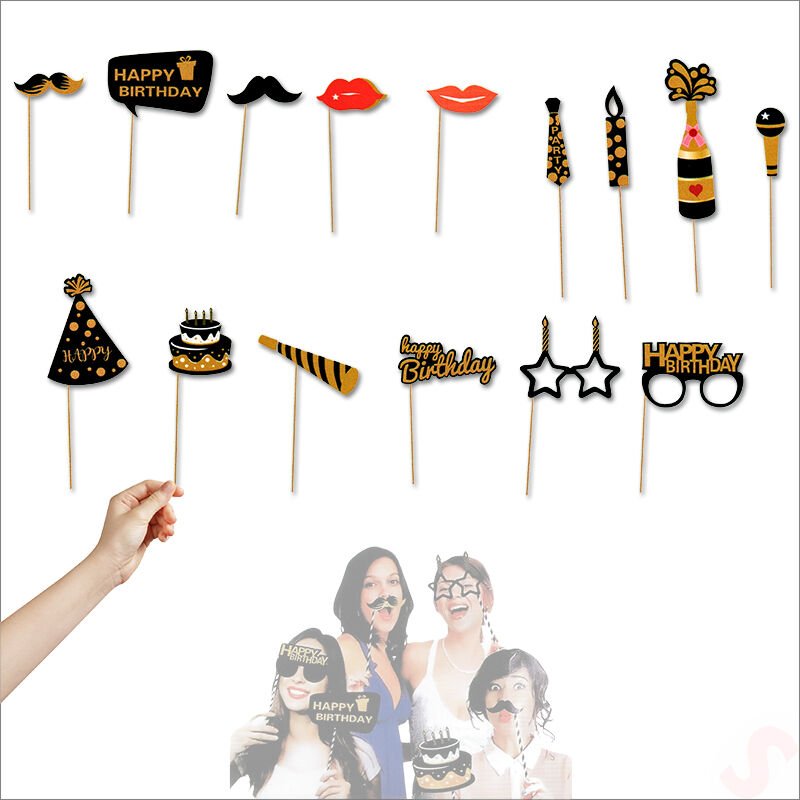 Happy Birthday Konuşma Balonu Seti, 15 Parça