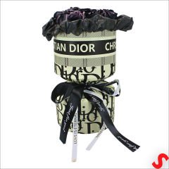 PVC Kutulu Özel Siyah Lüks Yapay GÜL Buketi - 30cm x 15cm