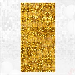 Işıltılı Pul Payetli Arka Fon Paneli, 90cm x 180cm - Altın