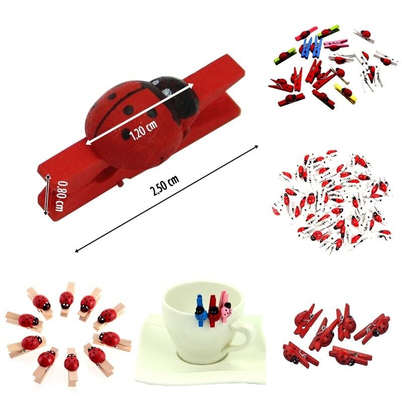 Uğur Böcekli Mandal - ( 12 Adet )