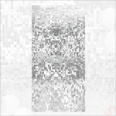 Işıltılı Pul Payetli Arka Fon Paneli, 90cm x 180cm - Gümüş