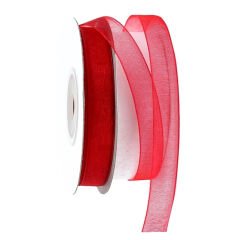 Organze Kurdele, 1,00 cm x 23 mt -  6 Renk Seçenekli - MAVİ