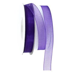 Organze Kurdele, 1,00 cm x 23 mt -  6 Renk Seçenekli - BEYAZ