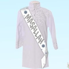 Sünnet Maşallah Kuşak, 6cm x 170 cm - Gümüş