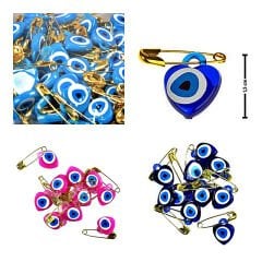 İğneli Nazar Boncuğu - 25 Adet LACİVERT