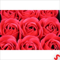 12 Adet Yapay Gül ve Kalp Kolyeli, Çantalı Kutu Seti, Siyah