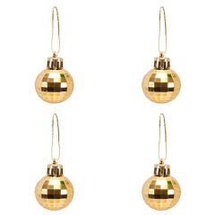 Yılbaşı Ağacı 20 Parça SüSleme Seti - Altın