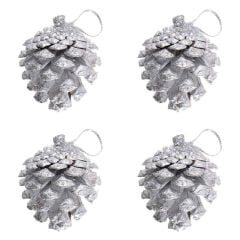 Yılbaşı Ağacı 20 Parça SüSleme Seti - Gümüş