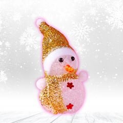 Renk Değiştiren Pilli, Led Kardan Adam - 15cm x 6cm