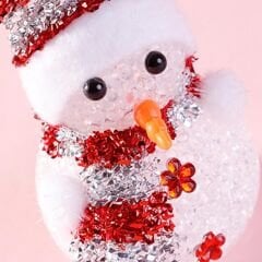 Renk Değiştiren Pilli, Led Kardan Adam - 15cm x 6cm