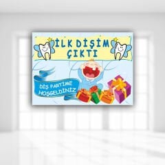 Dişim Çıktı Afiş, 70cm x 50cm - Mavi