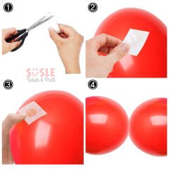 Balon Yapıştırma Bandı ( Balon Hariç ) - 100 Adet