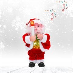 Işıklı ve Müzikli Noel Baba - 17cm x 9cm