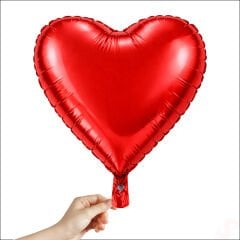 Kalp Folyo Balon, 60cm - Kırmızı