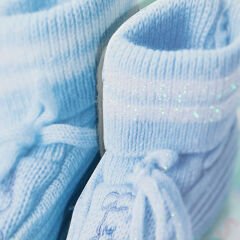 Karton Çanta, Patik Model Mavi 23 x 18 x 10 cm - 1 Adet