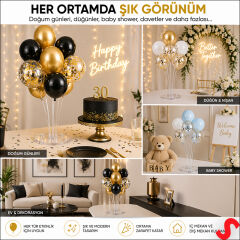 Balon Standı, 7 Çubuklu - 70 cm (Balonlar Hariç)