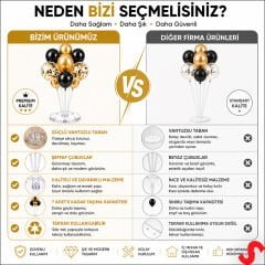 Balon Standı, 7 Çubuklu - 70 cm (Balonlar Hariç)