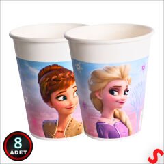 Frozen 2 Wind Spirit Karton Bardak - 8 Adet