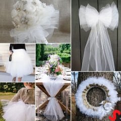 SüSLeme Tülü Grek Tül, 2 mt en x 1 mt uzunluk - Beyaz