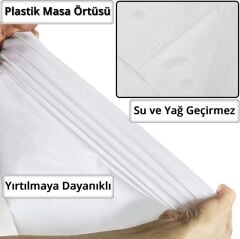 Masa Örtüsü 137cm x 270cm - Beyaz