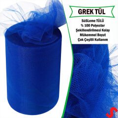 SüSLeme Tülü Grek Tül, 2 mt en x 1 mt uzunluk - Lacivert