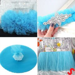 SüSLeme Tülü Kristal Tül, 3 mt en x 1 mt uzunluk - Mavi