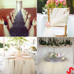 SüSLeme Tülü Kristal Tül, 3 mt en x 1 mt uzunluk - Krem