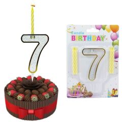 7 Rakam Şeffaf Mumluk ve 4 adet MuM