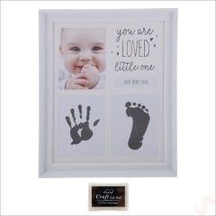Bebek El ve Ayak İzli Resim Çerçevesi, 27cm x 22cm